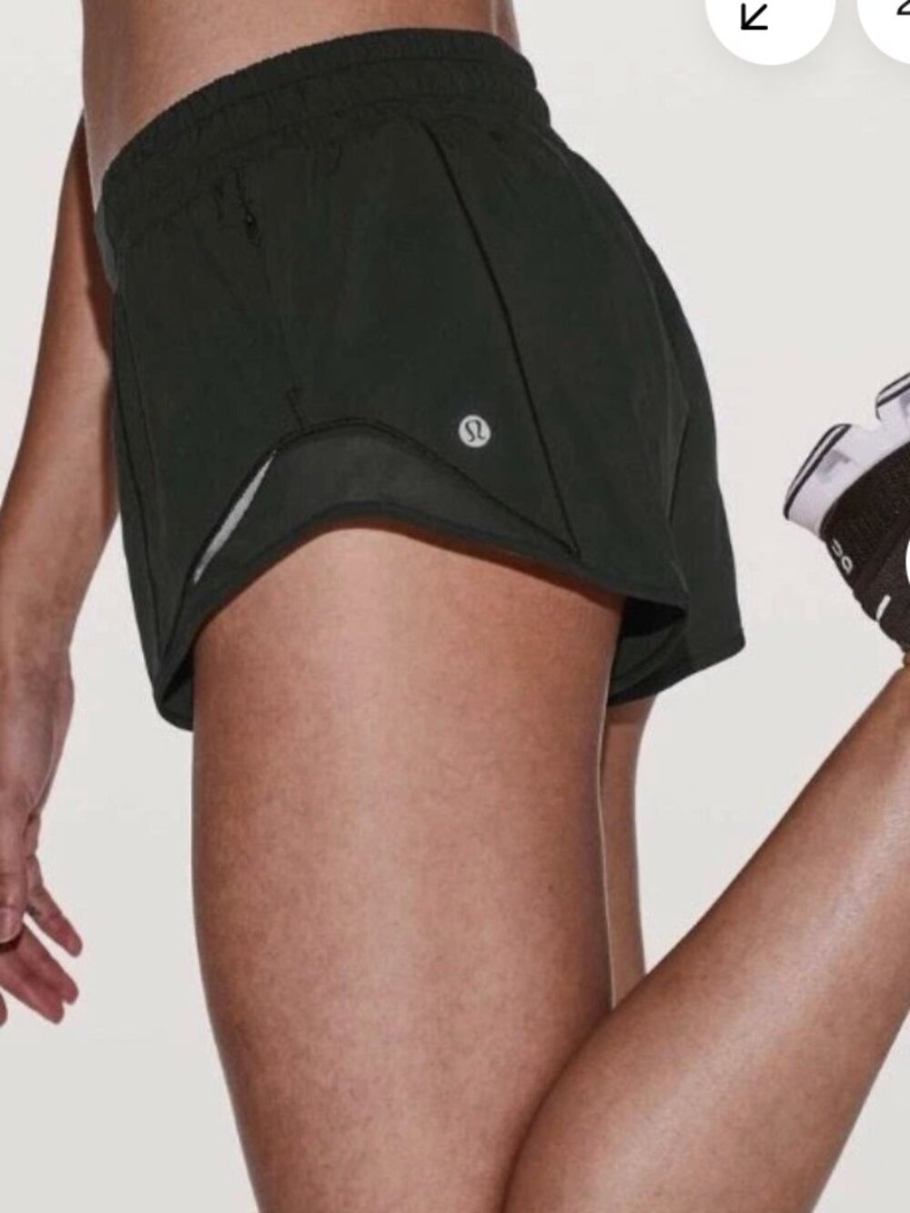 Lululemon Black Hotty Hot Short II 2.5" - Size 4